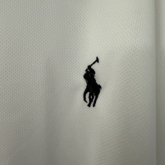 POLO BY RALPH LAUREN MENS XL 1/4 ZIP  PULLOVER WHITE POLYESTER NWT A954 - Picture 3 of 9